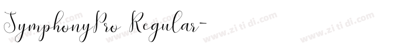 SymphonyPro Regular字体转换